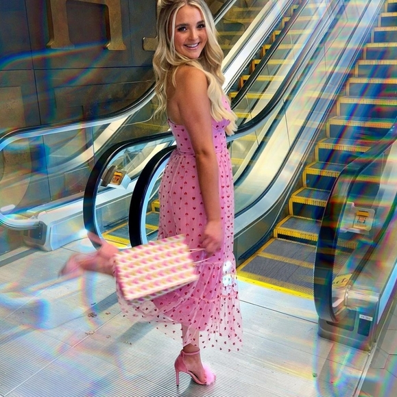 Betsey Johnson pink heart dress - Picture 3 of 14